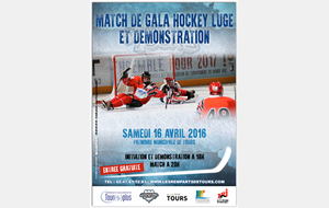 Match de hockey luge à Tours le 16 avril 2016 à 20 H 00