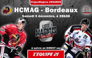 LM. L'AFFICHE HCMAG-BORDEAUX SUR L'ÉQUIPE 21