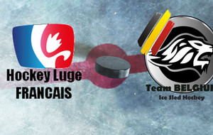Sélection Hockey Luge Français contre la Belgique